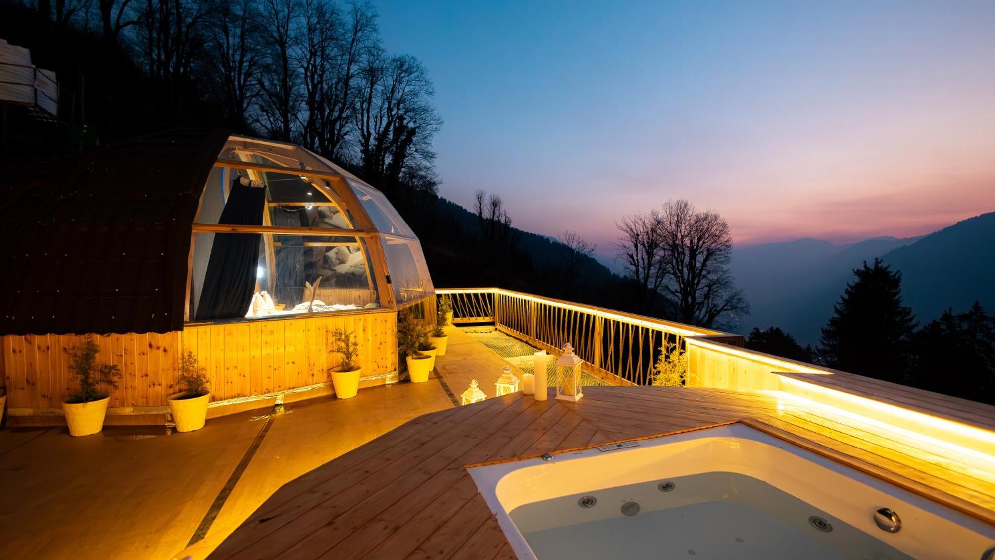Infinity Sky Glamps Hotel Manāli Екстериор снимка